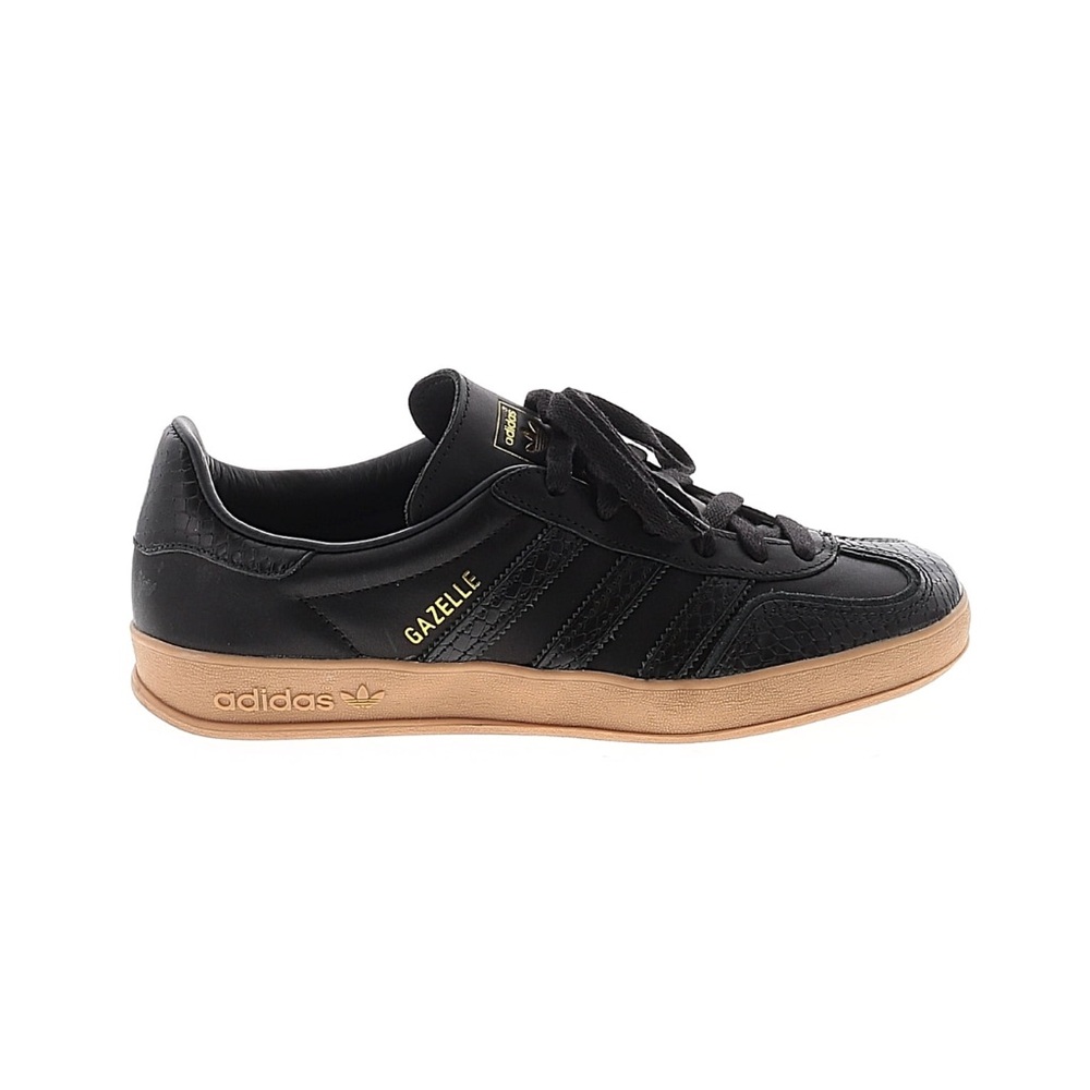 NWOB Adidas Men’s Gazelle Black with Tan Sole Men's Sneakers 7.5